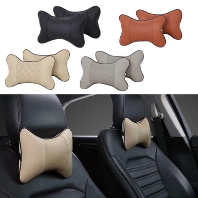 $6.51 • Buy PU Leather Car Neck Pillow Comfortable Pillow Cushion Pillow Headrest J5F5