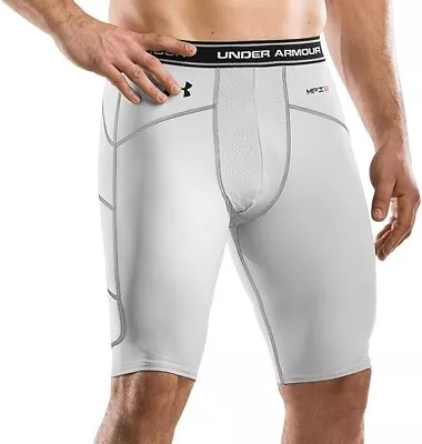 Under Armour Break Ll Baseball Softball Sliding Shorts Mens S White NEW • $24.87