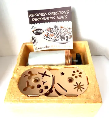 Vintage MIRRO Dial-a-cookie Kit Cooky PRESS NOS  NEW IN BOX M-0357-22 • $50