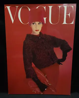 Vintage Fashion Vogue Cover Posters Vinyl Print Wall Art Red Home Decor Framed • $119.96