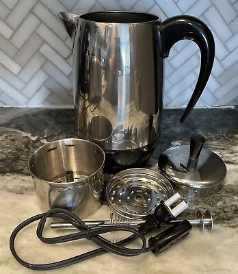 Mid Century Farberware Superfast  Fully Automatic 8 Cup Coffee Percolator 138b • $35