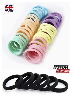 Hair Bands Bobbles Elastic Tie Ponytail Holders For Women Girls Kids Thick • £2.69