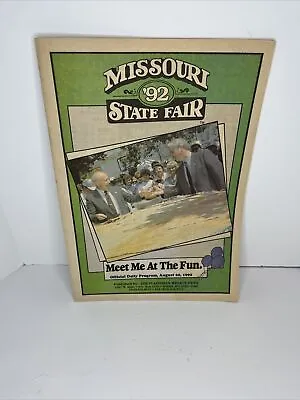 Vintage Missouri State Fair Official Daily Program 1992 Weekly News Magazine • $8.95