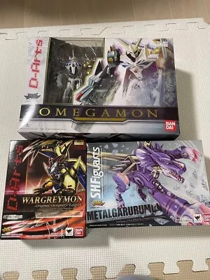 D-Arts Digimon Omegamon WarGreymon S.H.Figuarts Metal Garurumon Set • $270