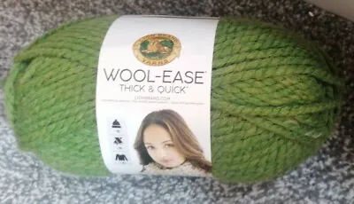 £16.80 • Buy Lion Brand Yarn Wool Ease Thick & Quick 20% Wool Color Grass 131 170g