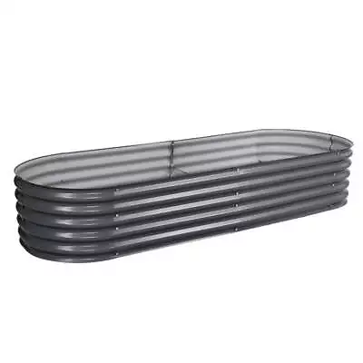 Greenfingers 240X80X42CM Galvanised Raised Garden Bed Steel Instant Planter • $154.99