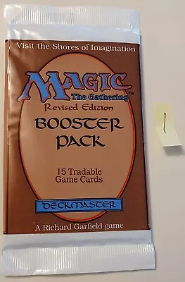 1994 MTG ~ Revised Edition Booster Pack ~ Vintage And Sealed! • $449.95