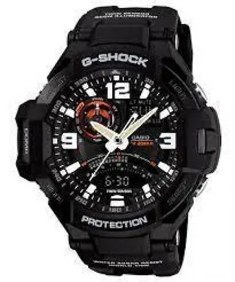 Casio G-Shock GA-1000-1A Twin Sensor Compass Aviator Watch GA-1000-1A Black • $212.50