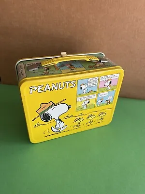 Vintage Original Peanuts Snoopy Charlie Brown With Thermos Lunch Box Superb ! • $125