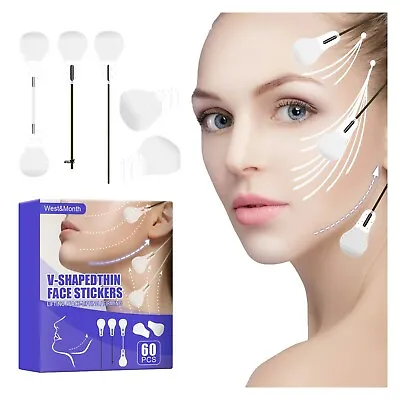 $7.54 • Buy 60PCS Set Instant Face Neck Eye Lift Face Lift V Tapes Shape Tape Anti Wrinkle