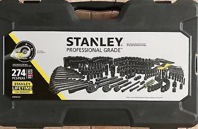 STANLEY Professional Grade Black Chrome Socket Set 274-pieces BRAND NEW • $270