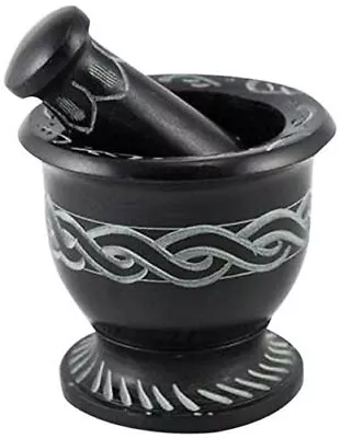 Celtic Knot Mortar & Pestle Set 3  Diameter & 2.5  High By New Age Imports I... • $19.69