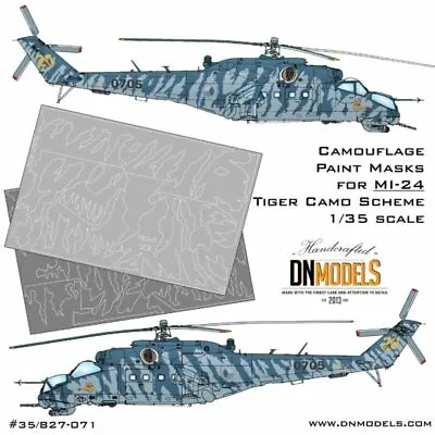 DN 1/35 Mil Mi-24 Tiger Camouflage Paint Masks For Trumpeter Kit #05103 • $28.95