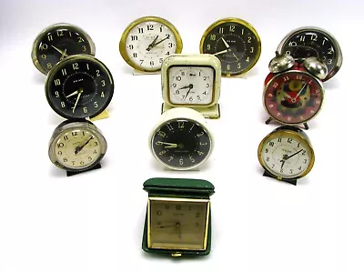 Alarm Clock LOT Vtg Windup Westclox Big Ben Ingraham Sentinel LUX Robertshaw • $79.99