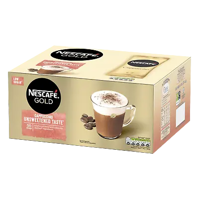 £15 • Buy  Nescafe Cappuccino Gold Unsweetened Taste 50 One Cup [ 50 Sachets ]