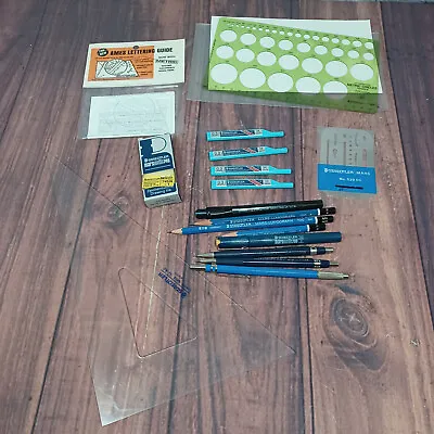 Vintage Lot Of STAEDTLER Drafing Mechanical Pencils & Other Accessories 70's-80s • $67.97