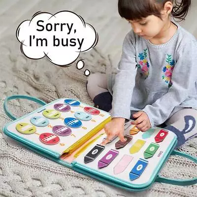 Busy Board Toddlers Kids Montessori Toys For 1 2 3 4 Year Old Girls Boys Toys • £12.79