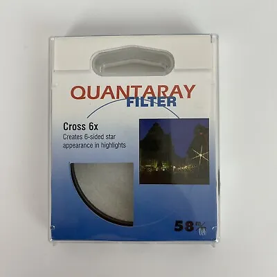 Quantaray 58mm Filter Cross 6x (24-166-5553) • $23