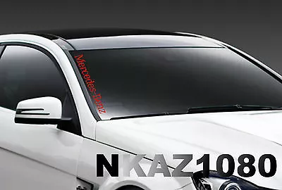 Mercedes Benz Windshield Vinyl Decal Sport Car Racing Sticker Emblem Logo RED • $18.36