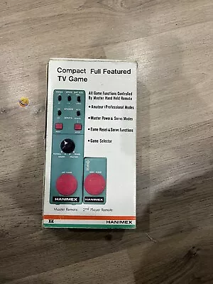 Vintage Hanimex 666T-N Compact Full Featured TV Game For Two Players-.Circa 1978 • $150