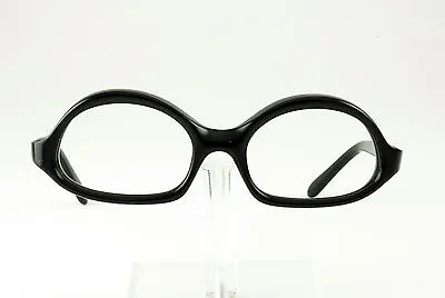 VINTAGE 1950 - 60's SHINY BLACK EYEGLASS FRAMES NOS DEADSTOCK GEEK NERD NEW • $19.99