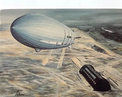 Military Postcards    The    USS   Akron   Goodyear Zepplin   AIRDOCK • $5.99