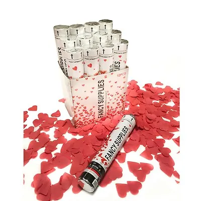 $16.99 • Buy Red Heart Confetti Cannon Celebrate Party Popper Anniversary Photo Model Bride