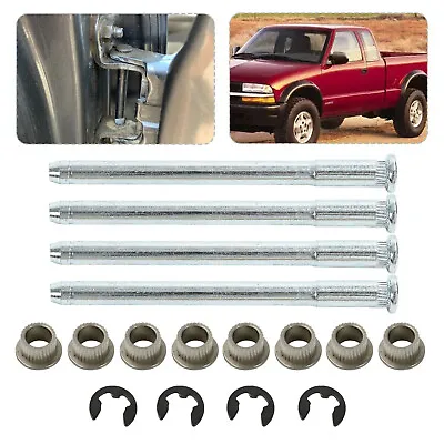 Door Hinge Pins And Bushing Kit 4 Sets For 1994-2004 Chevrolet Chevy S10 GMC • $8.54