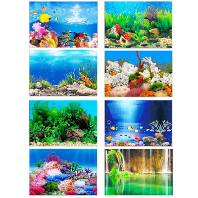 2 In 1 Double-sided Printing 3D Poster For Aquarium Fish Tank Background Picture • $8.79