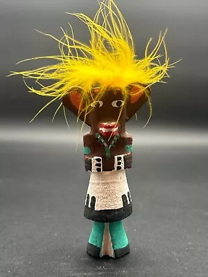 Vintage Native American Route 66 Mini Painted Kachina Bear Pooley • $34.95