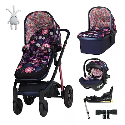 Cosatto Wow 2  I-Size Travel System Bundle Dalloway With Car Seat Base & Pvc • £749.95