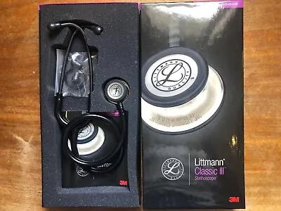 £75.99 • Buy Littmann Classic III Stethoscope 5861 Black - Champagne (we Can Engrave For £6)