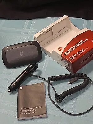 NEW Motorola Sonic Rider Bluetooth Wireless Hands Free In-Car Speakerphone TX550 • $20