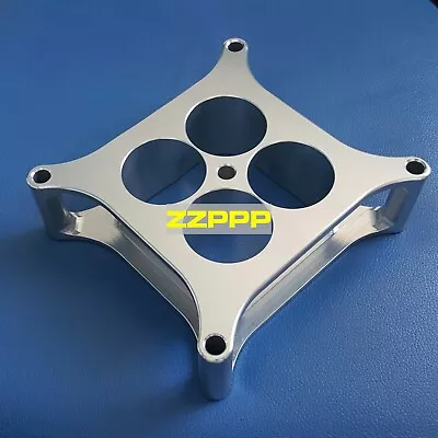 2 Inch Carb Spacer CNC Machined 4150 2  4-Hole Port SBC BBC Carburetor Aluminum • $56.40