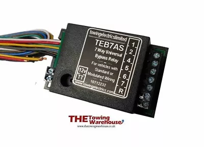 Smart Universal Fitting 7 Way Bypass Relay TEB7AS Towbar Towing Canbus Wiring • £21.99
