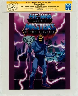 CGC SS SIGNED Alan Oppenheimer He-Man Masters Of The Universe ~ Skeletor Photo • $259.99