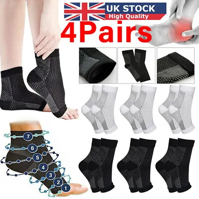 4 Pairs Neuro Socks Compression Neuropathy Plantar Fasciitis Socks Medical UK • £2.99