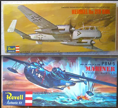 Revell Heinkel He219 & PBM-5Martin Mariner Kits Lot • $20