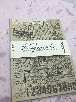 30 Sheets Vintage Travel Paper & Vellum Junk Journaling Ephemera Scrapbook • £5.95