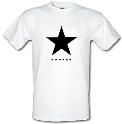 DAVID BOWIE BLACK STAR Heavy Cotton T-shirt Small To XXL **ALL COLOURS** • $29.79