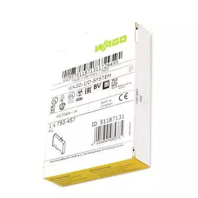 750-457 New In Box WAGO 750-457 Buscoupler DeviceNet Module PLC Adapter 750457 • $548