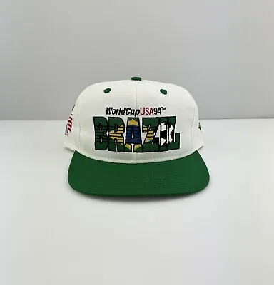 NEW/Old Stock VTG 1994 World Cup Soccer Futbol USA 94 Snapback Cap Hat Brazil • $79.99