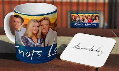 £8.49 • Buy Knots Landing - Ceramic Coffee / Tea Mug + Matching Coaster 