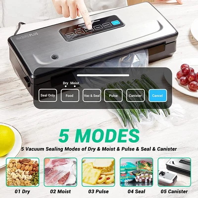 $70.19 • Buy INKBIRD INK-VS02 Food Sealer Vacuum Sealer Machine Kitchen Food Storage Canister