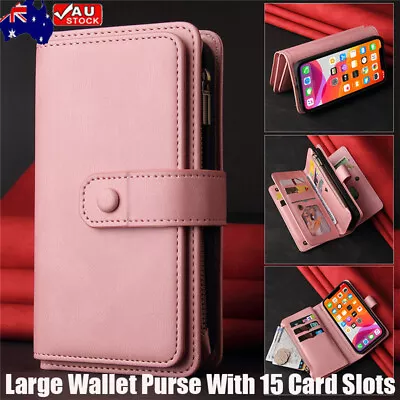 Magnet Leather Case Wallet Purse Cover For OPPO A78 A17 A74 A96 Find X3 X5 Reno8 • $20.29