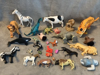 $0.99 • Buy Plastic Toy Animal Figures Lot. Farm, Safari, Dinosaurs & More. Large Variety!