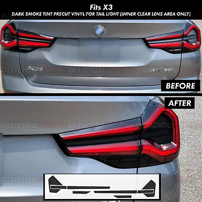 Fits 2022-24 BMW X3 Tail Light Tint SMOKE PreCut Vinyl Dark Decals Rear • $24.99