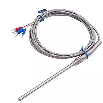 Stainless Steel Pt100 Rtd Thermistor Temperature Sensor Probe100mm / 4  Long Pro • $25.99