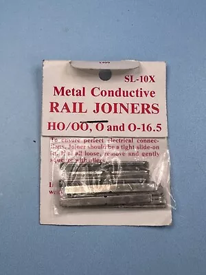 PECO SL-10X Pack Of 24 Nickel Silver Rail Joiners • £2