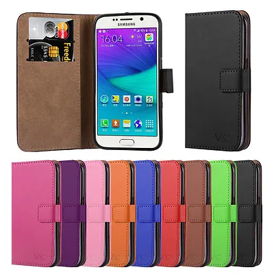 For Samsung Galaxy S6 Phone Case Luxury Flip Leather Wallet Protective Cover  • £3.95